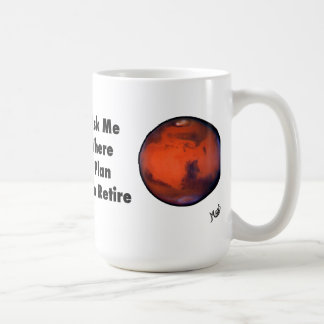 火星の"退職"のマグ コーヒーマグカップ