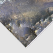 火星のHargravesの噴火口 薄葉紙 (詳細)