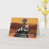 火星のhorizの誕生日の生命 カード (黄色い花)