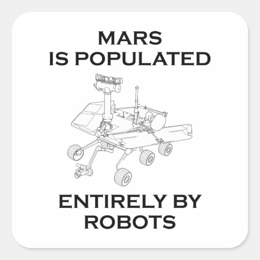 火星はすべてロボットで構成される スクエアシール (正面)