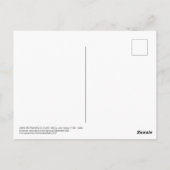 火星は1825 John Gibsonによって抑制された ポストカード (裏面)