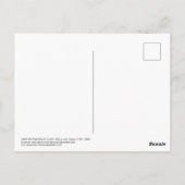 火星は1825 John Gibsonによって抑制された ポストカード (裏面)