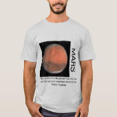 火星はTシャツを印刷しました Tシャツ (正面)