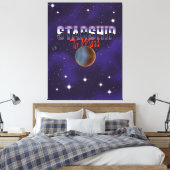 火星へのスターシップ キャンバスプリント (インサイチュ (寝室))
