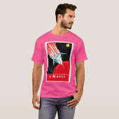 火星へ – ソ連宇宙アート Tシャツ (正面フル)
