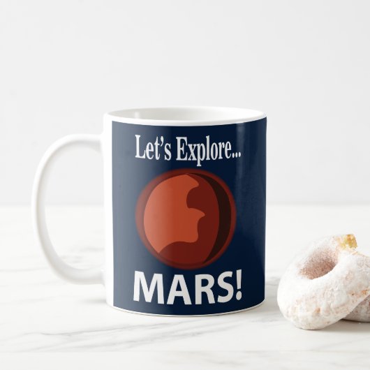火星を探索しよう コーヒーマグカップ (ドーナツ)