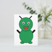 火星エイリアンかわいい漫画 ポストカード (スタンド正面)