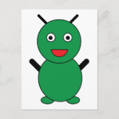火星エイリアンかわいい漫画 ポストカード (正面)