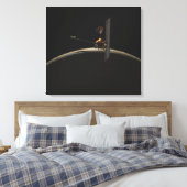 火星オデッセイ宇宙船で火星の日の出 キャンバスプリント (インサイチュ (寝室))