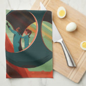 火星オリンパスモンズ最高火山太陽の系 キッチンタオル (四つ折り)