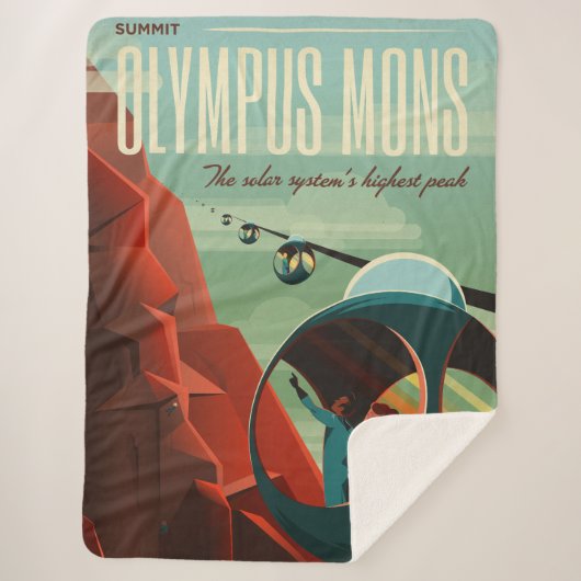 火星オリンパスモンズ最高火山太陽の系 シェルパブランケット (正面)