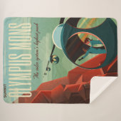 火星オリンパスモンズ最高火山太陽の系 シェルパブランケット (正面(横))