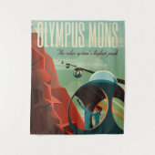 火星オリンパスモンズ最高火山太陽の系 タペストリー (正面)