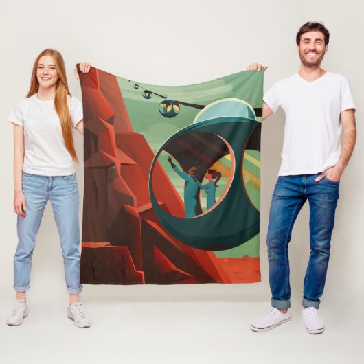 火星オリンパスモンズ最高火山太陽の系 フリースブランケット (インサイチュ)