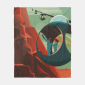 火星オリンパスモンズ最高火山太陽の系 フリースブランケット (正面)