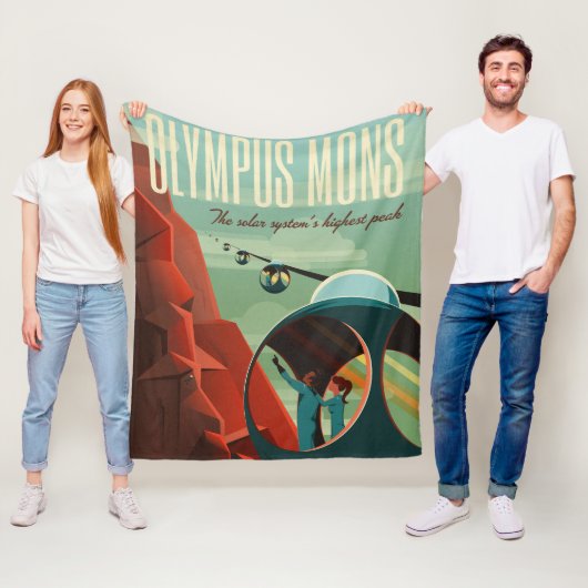 火星オリンパスモンズ最高火山太陽の系 フリースブランケット (インサイチュ)