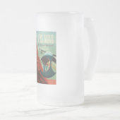 火星オリンパスモンズ最高火山太陽の系 フロストグラスビールジョッキ (正面右)