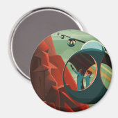 火星オリンパスモンズ最高火山太陽の系 マグネット (正面/裏面)