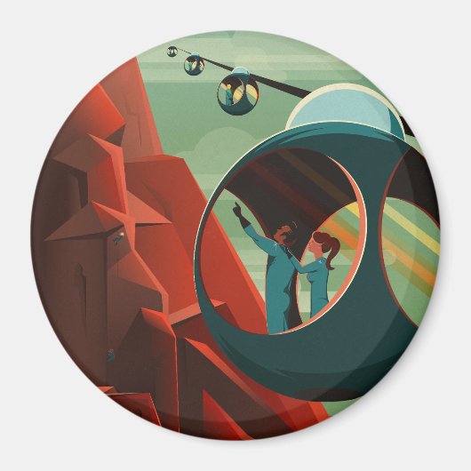 火星オリンパスモンズ最高火山太陽の系 マグネット (正面)