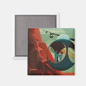 火星オリンパスモンズ最高火山太陽の系 マグネット (正面/裏面)