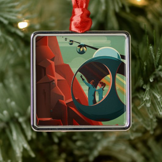 火星オリンパスモンズ最高火山太陽の系 メタルオーナメント (ツリー)