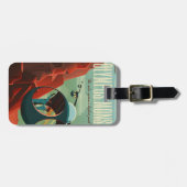 火星オリンパスモンズ最高火山太陽の系 ラゲッジタグ (正面横)