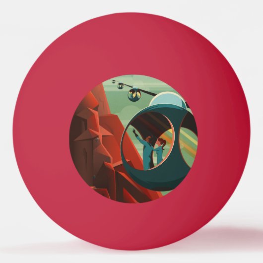 火星オリンパスモンズ最高火山太陽の系 卓球ボール (正面)