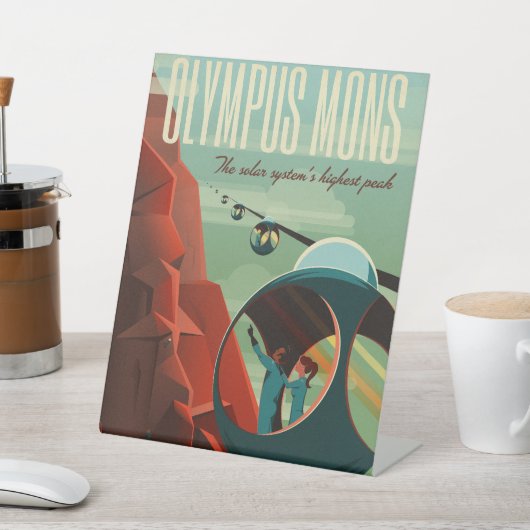 火星オリンパスモンズ最高火山太陽の系 台座サイン (インサイチュ)