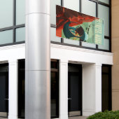 火星オリンパスモンズ最高火山太陽の系 横断幕 (ビルの外側)