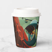 火星オリンパスモンズ最高火山太陽の系 紙コップ (裏面)