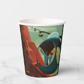 火星オリンパスモンズ最高火山太陽の系 紙コップ (正面)