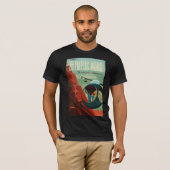 火星オリンパスモンズ最高火山太陽の系 Tシャツ (正面フル)