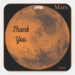 火星グローブby NASA スクエアシール