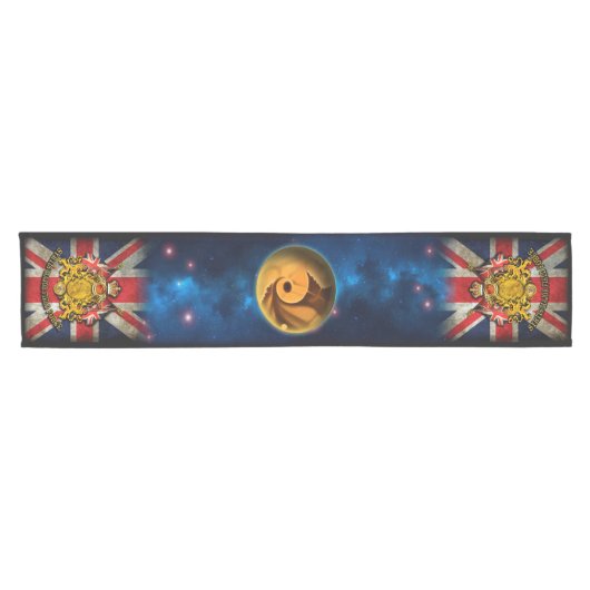 火星コロニーシ専攻のラティスフィールドフォーステーブルランナー ショートテーブルランナー (横)