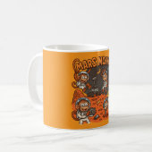 火星サルおもしろい動物 コーヒーマグカップ (正面左)