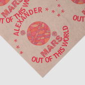 火星ザレッドプラネット宇宙ギーク太陽のシステムおもしろい 薄葉紙 (詳細)