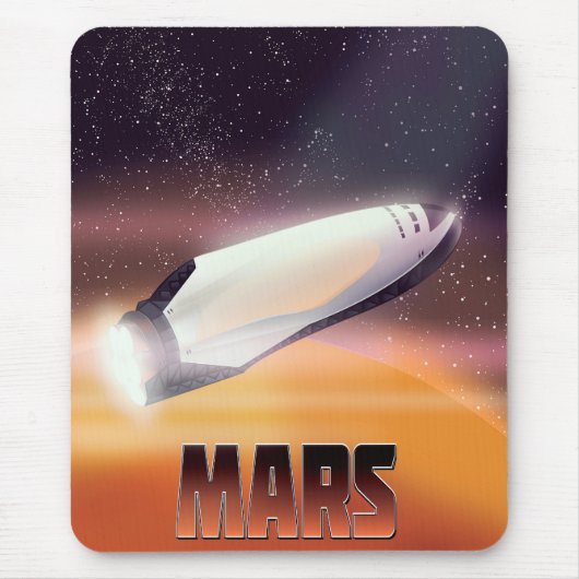 火星スペースポスター マウスパッド (正面)