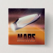 火星スペースポスター 缶バッジ (正面)