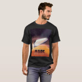 火星スペースポスター Tシャツ (正面フル)