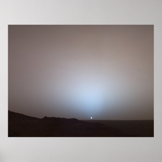 火星ズサンセットザスピリットでGusev Crater ポスター (正面)