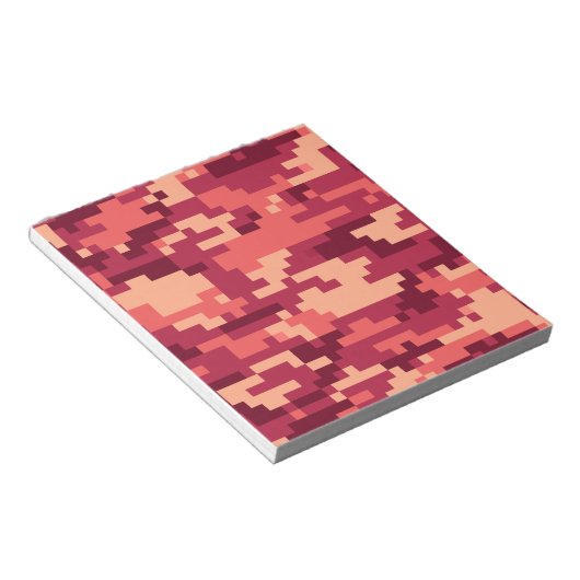 火星デザートデジタル迷彩柄/カモフラージュ ノートパッド (アングル)