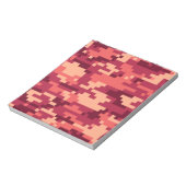 火星デザートデジタル迷彩柄/カモフラージュ ノートパッド (回転)