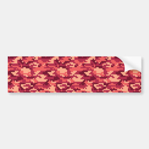 火星デザートデジタル迷彩柄/カモフラージュ バンパーステッカー