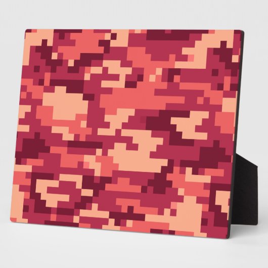 火星デザートデジタル迷彩柄/カモフラージュ フォトプラーク (側面)