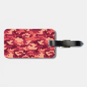 火星デザートデジタル迷彩柄/カモフラージュ ラゲッジタグ (裏面横)