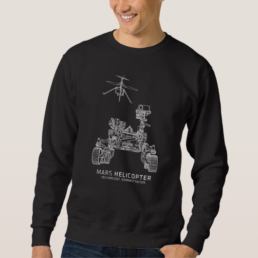 火星ヘリコプター宇宙任務 スウェットシャツ (正面)