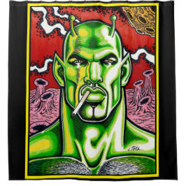 火星マチスモ シャワーカーテン