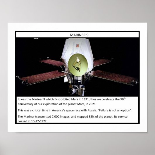 火星マリナー9 ポスター (正面)