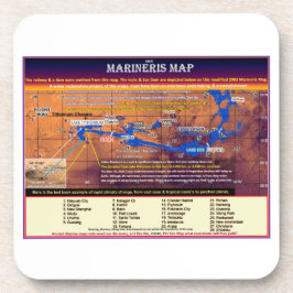 火星マリネリスの地図 コースター