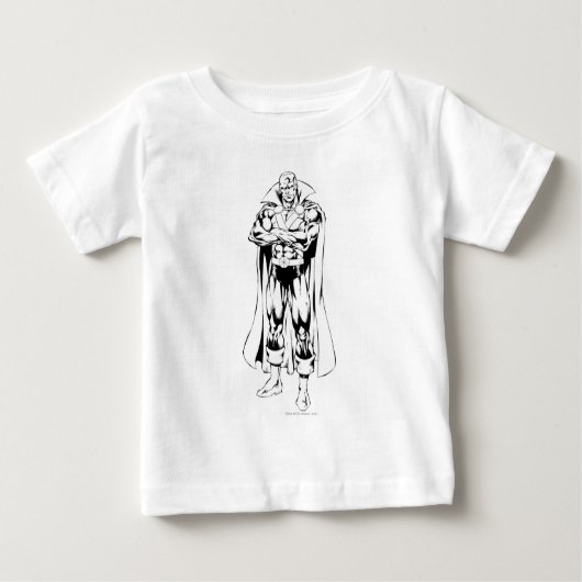 火星マンハンター立地アウトライン ベビーTシャツ (正面)